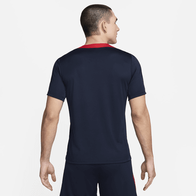 Playera de fútbol de manga corta de tejido Knit Nike Dri-FIT para hombre USMNT Strike