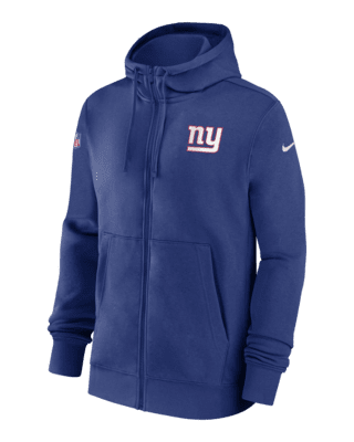 New York Giants Sideline Club Men's Nike NFL Pullover Hoodie.