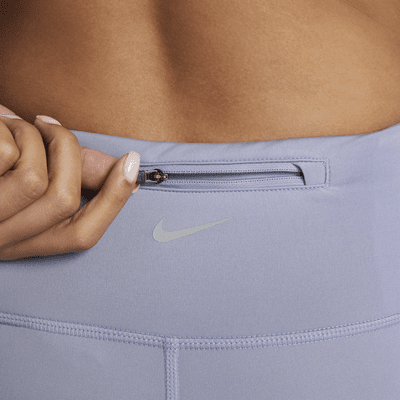 Nike Fast 7/8-hardlooplegging met halfhoge taille en zakken voor dames