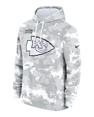 Мужское худи Kansas City Chiefs Salute to Service Primary Edge Club Nike NFL Pullover Hoodie