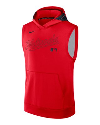 Мужское худи Washington Nationals Authentic Collection Men’s Nike Dri-FIT MLB Sleeveless Pullover Hoodie