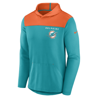 Sudadera con gorro sin cierre Nike de la NFL para hombre Miami Dolphins ...