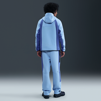 Casaco Windrunner em lã cardada com fecho completo e bloco de cor Nike Tech para homem