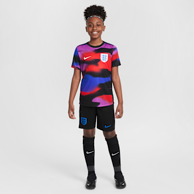 England Academy Pro Older Kids' Nike Dri-FIT Football Pre-Match Short-Sleeve Top