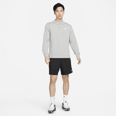 เสื้อโปโลแขนยาวแบบถักผู้ชาย Nike Club