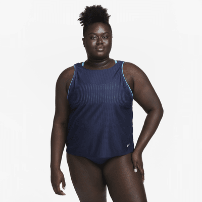 Nike Swim Women's Convertible Layered Tankini Top (Plus Size)