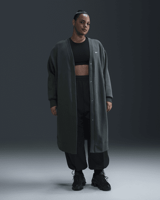 Женские  Nike Sportswear Phoenix Fleece Oversized Long Cardigan (Plus Size)