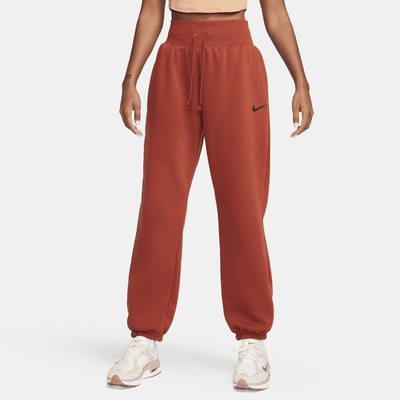 Pants de entrenamiento oversized de tiro alto para mujer Nike Sportswear Phoenix Fleece