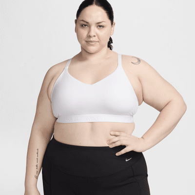 Nike Indy Light Support párnázott, állítható női sportmelltartó (plus size méret)