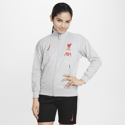 Chamarra de fútbol Nike Dri-FIT Anthem para niños talla grande Liverpool FC Academy Pro Third