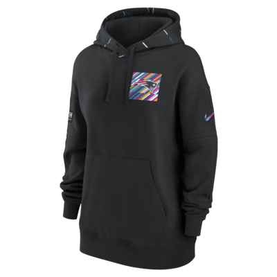 New England Patriots Crucial Catch Club Women's Nike NFL Pullover Hoodie