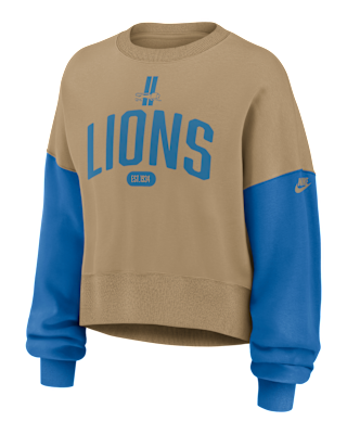 Женские  Detroit Lions Rewind Nike NFL Pullover Crew