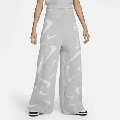 Nike Sportswear Phoenix Cozy Bouclé Women's High-Waisted Wide-Leg Knit ...