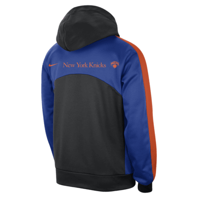 Sudadera con gorro Nike Therma-FIT de la NBA con gráfico para hombre New York Knicks Starting 5