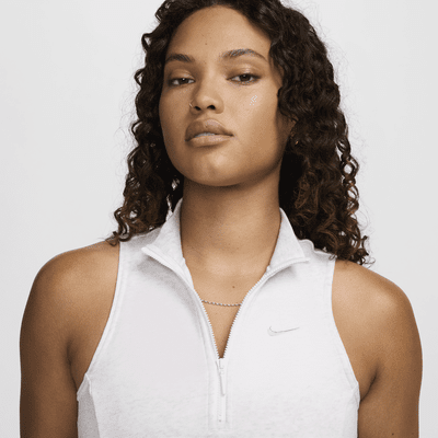 Nike Sportswear Chill Terry Women's Slim Cropped 1/2-Zip French Terry Tank Top