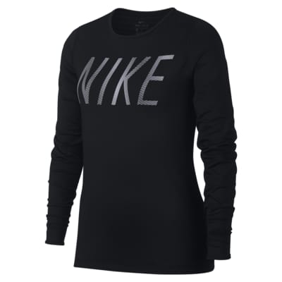 girls black nike top