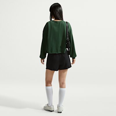 Shorts de French Terry de tiro medio para mujer Nike Sportswear Chill Terry