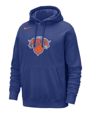Nike Men's New York Knicks Blue Logo Hoodie, XL