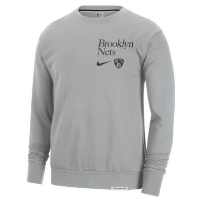 Sweat à col ras-du-cou Nike Dri-FIT NBA Brooklyn Nets Standard Issue pour homme