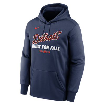 Detroit Tigers 2025 Postseason Authentic Collection Men’s Nike Therma MLB Pullover Hoodie