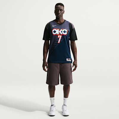 Chet Holmgren Oklahoma City Thunder City Edition Men's Nike NBA Swingman Jersey
