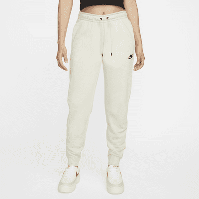 nike beige wide leg joggers