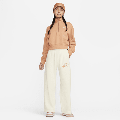 Nike Sportswear Club Fleece Women's Mid-Rise Wide-Leg French Terry Graphic Pants