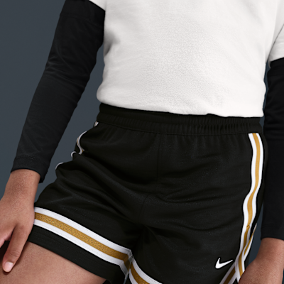 Shorts de básquetbol Dri-FIT de 13 cm para niños talla grande Nike Crossover