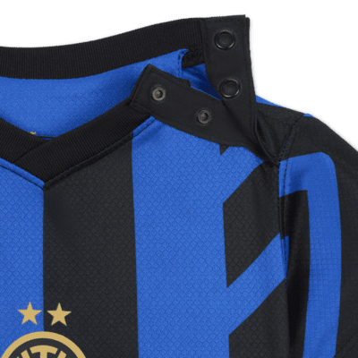 Inter Milan 2024/25 Stadyum İç Saha Nike Üç Parça Bebek Futbol Taraftar Forması