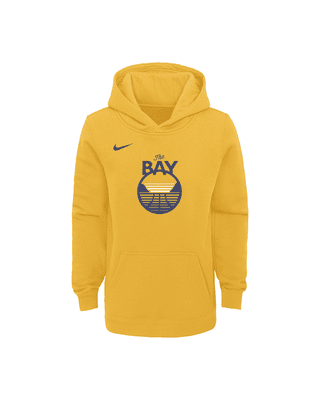 Подростковое худи Golden State Warriors Club Fleece Big Kids' Nike NBA Pullover Hoodie