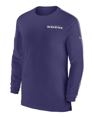 Мужские  Baltimore Ravens Sideline Coach Nike Dri-FIT NFL Long-Sleeve Top