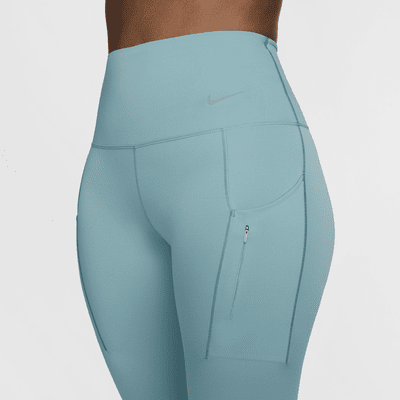 Leggings a tutta lunghezza a vita alta con tasche e sostegno elevato Nike Go – Donna