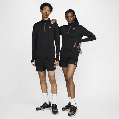 Langærmet Nike x Patta Running Team-trøje med 1/2 lynlås