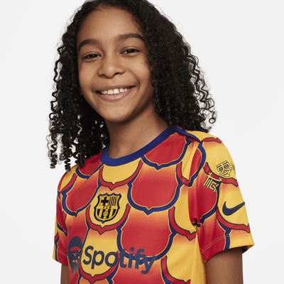 F.C. Barcelona Academy Pro Older Kids' Nike Dri-FIT Football Pre-Match ...