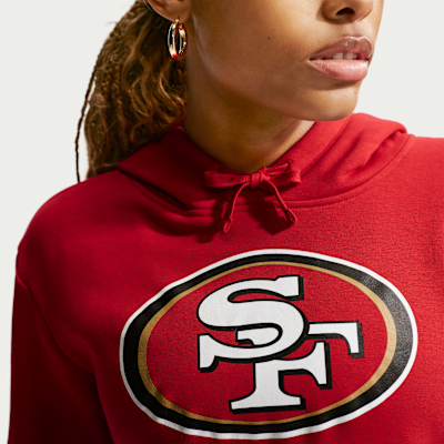 Sudadera con gorro sin cierre Nike de la NFL para mujer San Francisco 49ers Club