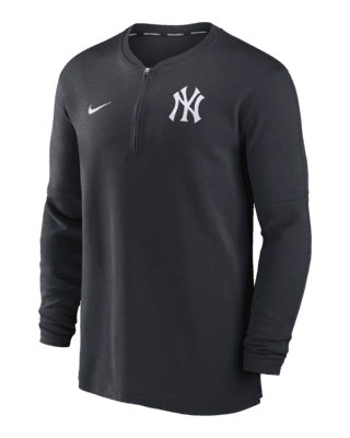 Мужские  New York Yankees Authentic Collection Game Time Nike Dri-FIT MLB 1/2-Zip Long-Sleeve Top