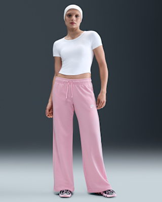 Женские  Nike Sportswear Club Fleece Mid-Rise Wide-Leg Sweatpants