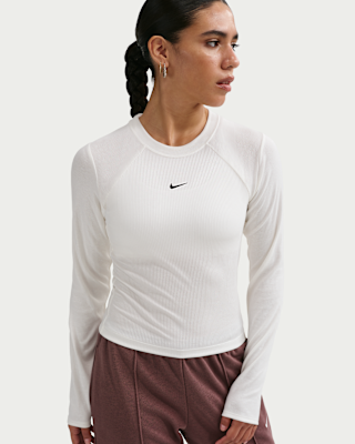 Женские тайтсы Nike Sportswear Chill Knit Tight Long-Sleeve Ribbed Top