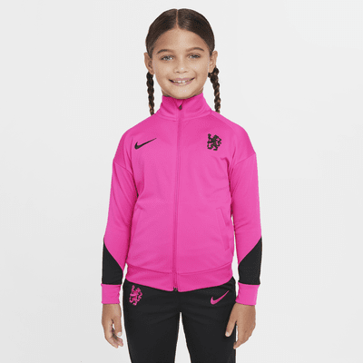 Maskinstrikket Chelsea F.C. Academy Pro Third Nike Dri-FIT-fodboldtracksuit til mindre børn