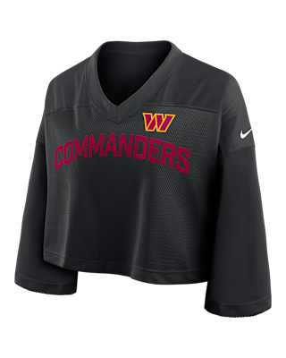 Женские джерси Washington Commanders Wide Receiver Jersey Fashion Nike Dri-FIT NFL Cropped Top