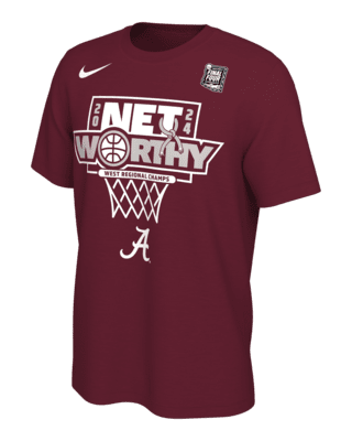 Мужская футболка Alabama 2024 Regional Champ Nike College Basketball для баскетбола