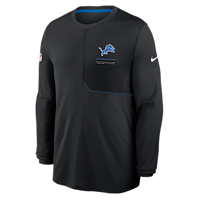 Detroit Lions Sideline Coach Men's Nike Dri-FIT NFL Long-Sleeve Top from Nike - $65