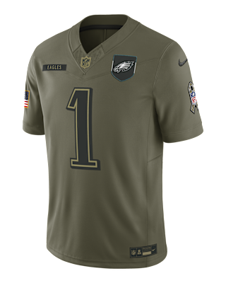 Мужские джерси Jalen Hurts Philadelphia Eagles Salute to Service Nike Dri-FIT NFL Limited Jersey