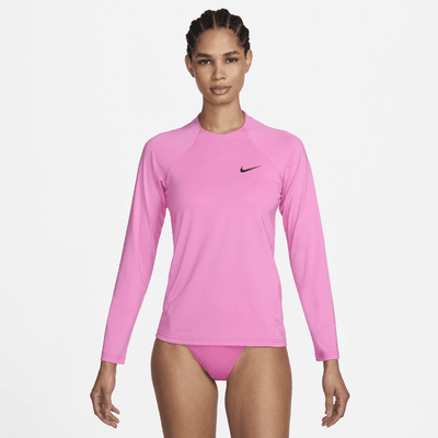 Camiseta Hydroguard de natación de manga larga para mujer Nike Essential