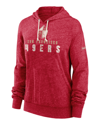 Nike Women's Rewind Gym Vintage (NFL San Francisco 49ers) Pullover Hoodie in Red, Size: Xs | NKZQ65N73V-0DL