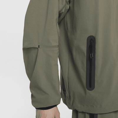 เสื้อแจ็คเก็ตซิปยาวแบบทอผู้ชาย Nike Tech Windrunner