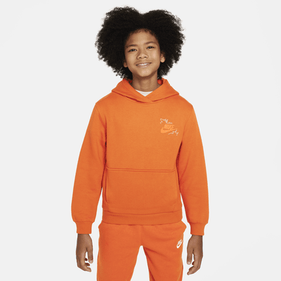 Nike club best sale hoodie orange