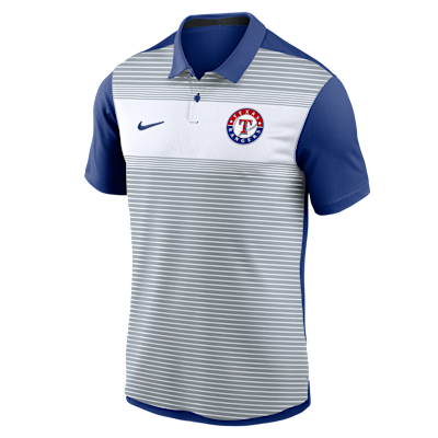 Texas Rangers Striped Vapor Polo Men's Nike Dri-FIT MLB Polo