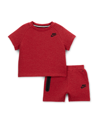 Детские шорты Nike Tech Fleece Baby Tee and Shorts Set