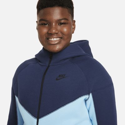 Nike Sportswear Tech Fleece Big Kids' (Boys') Full-Zip Hoodie (Extended Size)